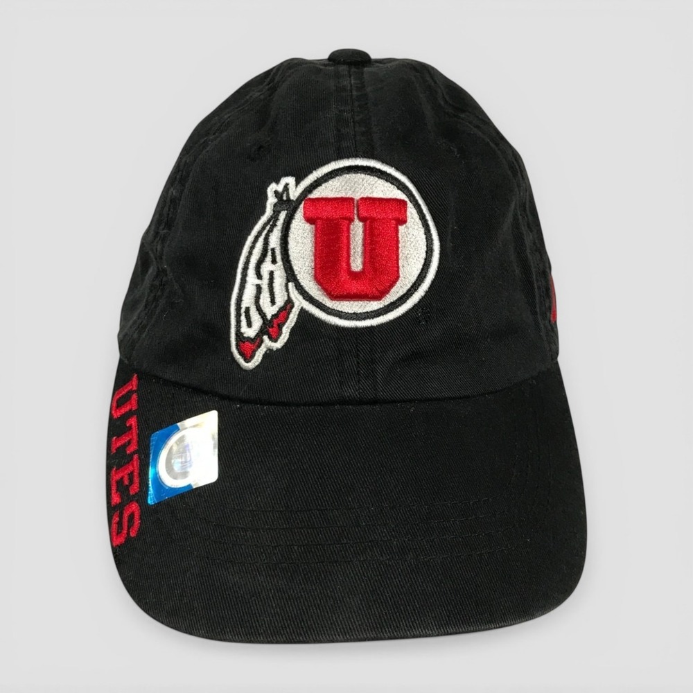 Russell Athletic‎ Utah Utes Hat Black Embroidered NCAA Adjustable Baseball Cap